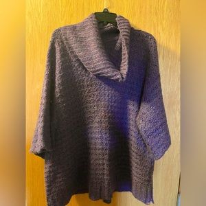 ❤️ 3 for $10 must bundle 3 
Cozy Purple Knit Poncho